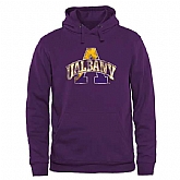 Men's Albany Great Danes Classic Primary Pullover Hoodie - Purple,baseball caps,new era cap wholesale,wholesale hats